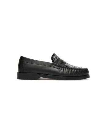 Mocasini barbati din piele naturala, Negru