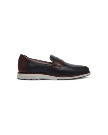 Pantofi barbati  22308, Piele naturala, Bleumarin