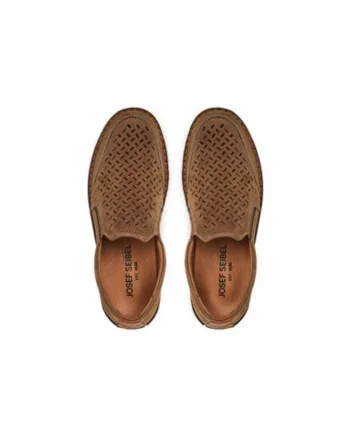 Pantofi barbati  47727, Piele naturala, Maro