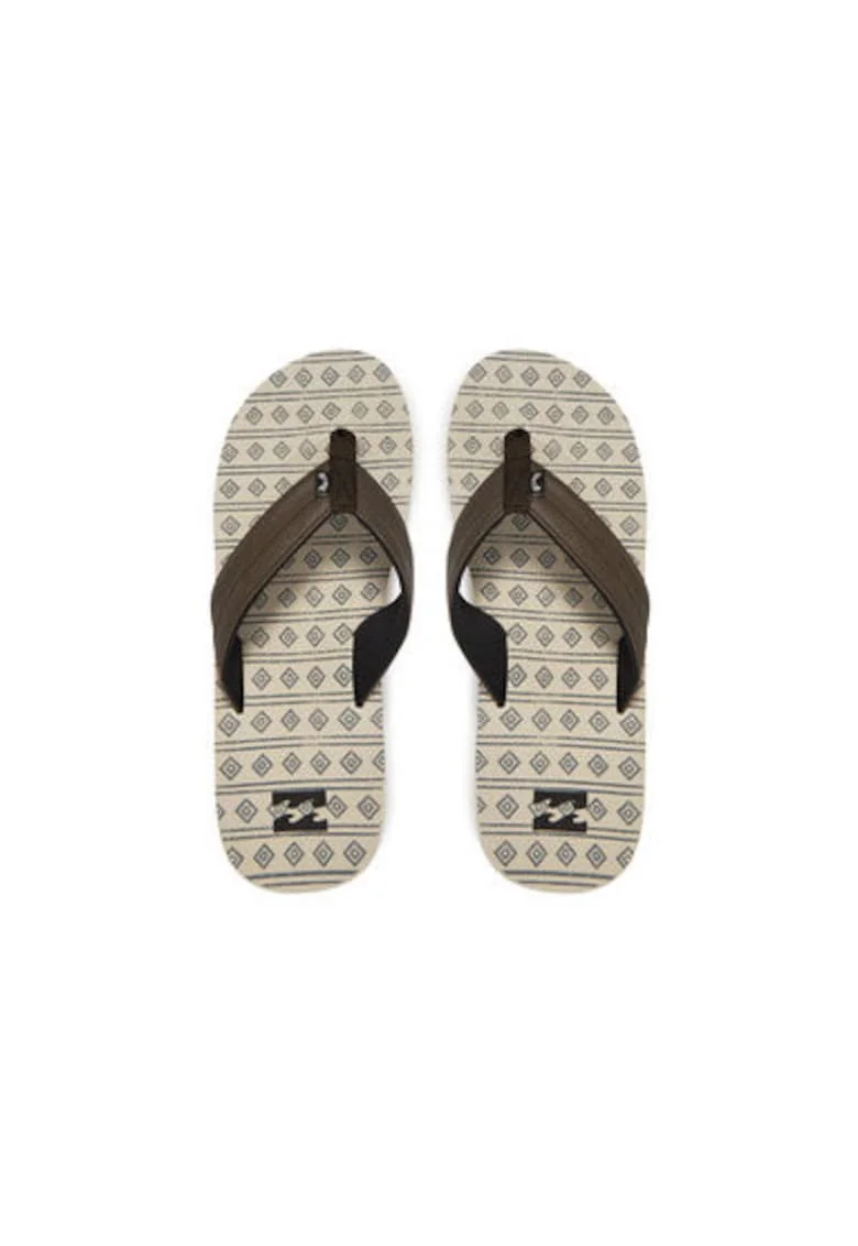 Papuci flip-flop barbati  EBYL100030, Piele ecologica, Maro, Maro