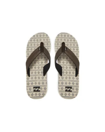 Papuci flip-flop barbati  EBYL100030, Piele ecologica, Maro, Maro
