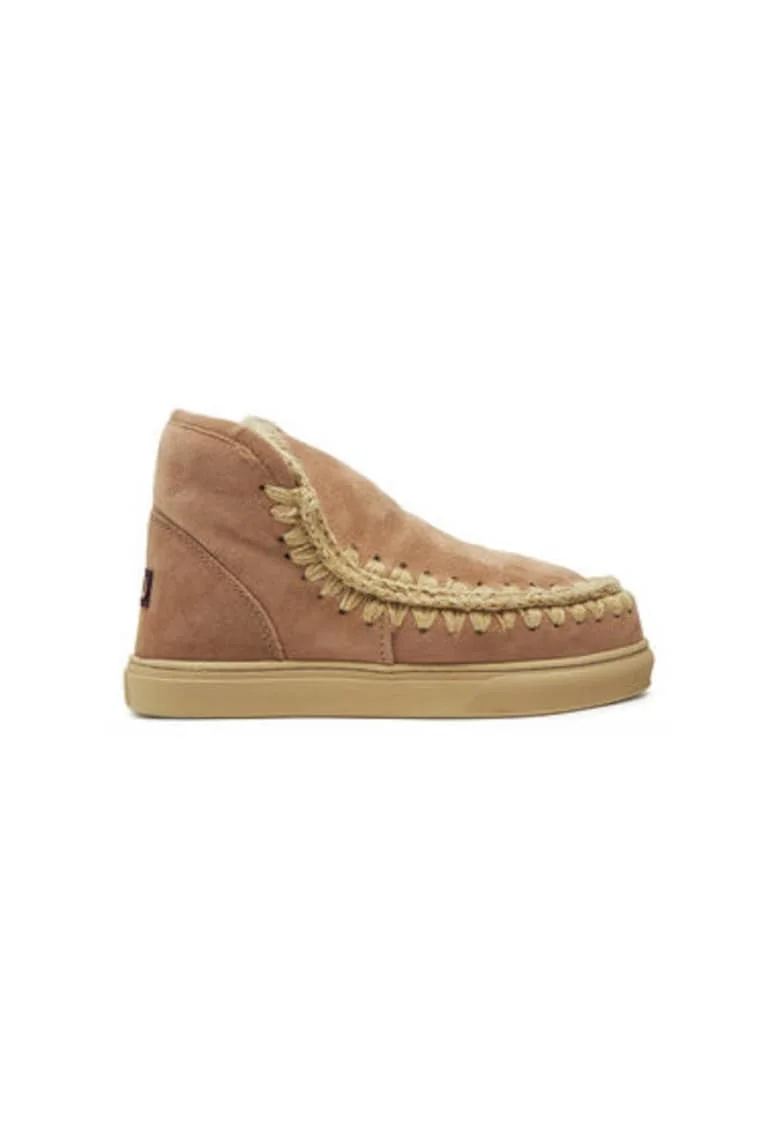 Cizme de iarna dama  FW111000A, Piele naturala, Bej