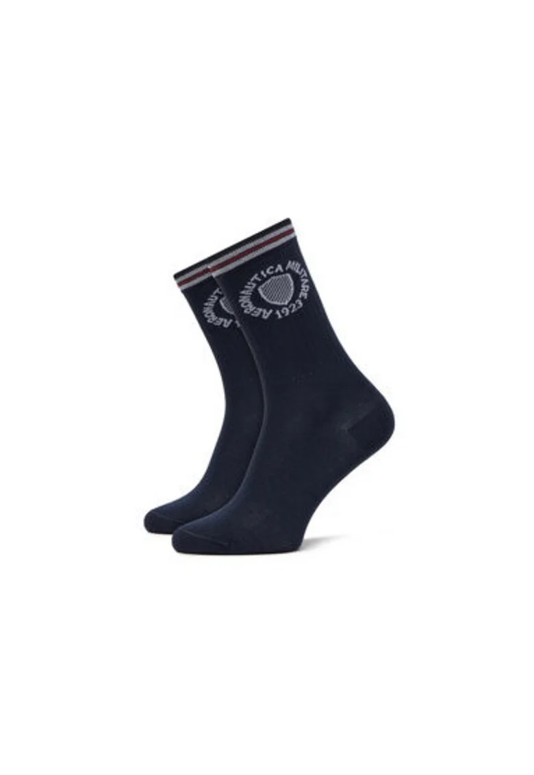 Set de 2 perechi de sosete inalte unisex unisex  251CZ015DL561, Textil, Bleumarin