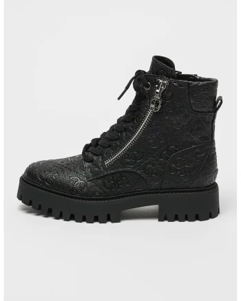 Ghete texturate de piele Fiona, Negru