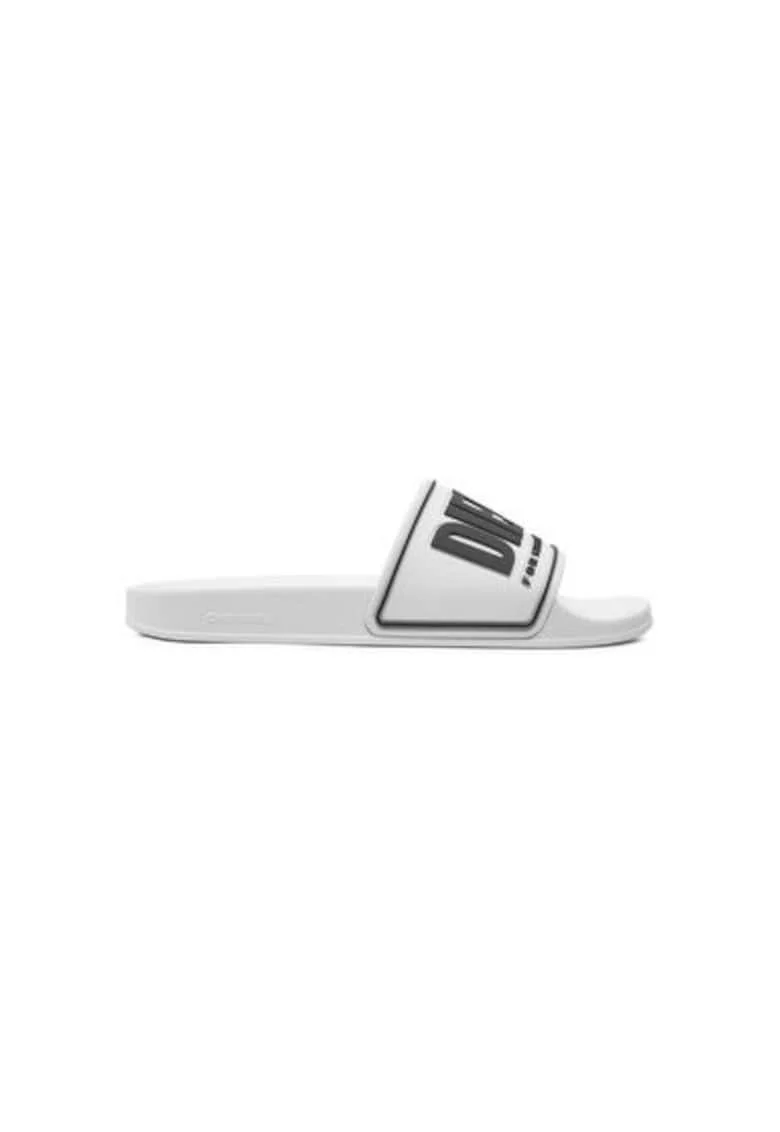 Papuci barbati  304184604, Sintetic, 46 EU, Alb