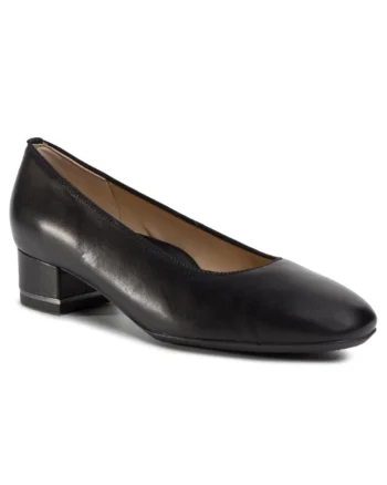 Pantofi dama,  207070189, Negru, Piele naturala