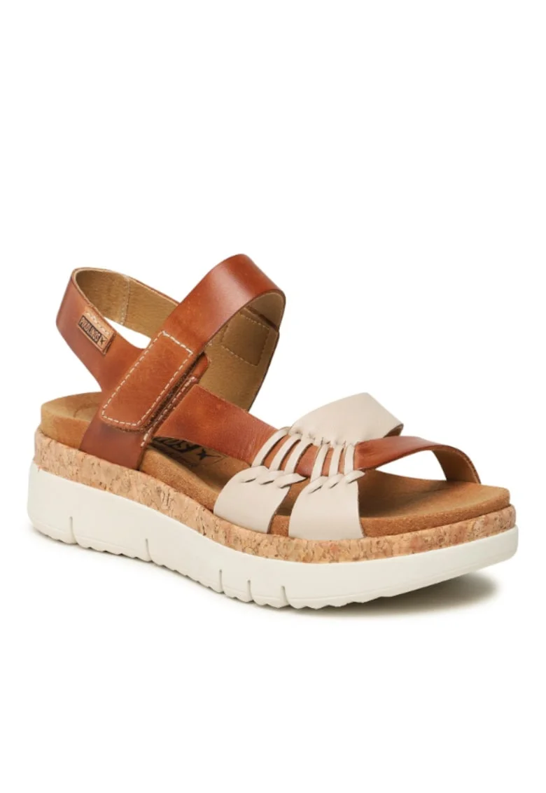 Sandale dama,  301913740, Bej, Piele intoarsa, Bej