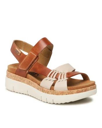 Sandale dama,  301913740, Bej, Piele intoarsa, Bej