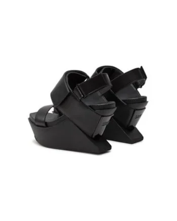 Sandale dama, 1041301162,  Piele naturala, Negru