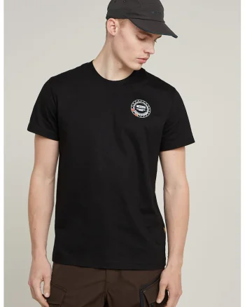Tricou regular-fit din bumbac organic, Negru