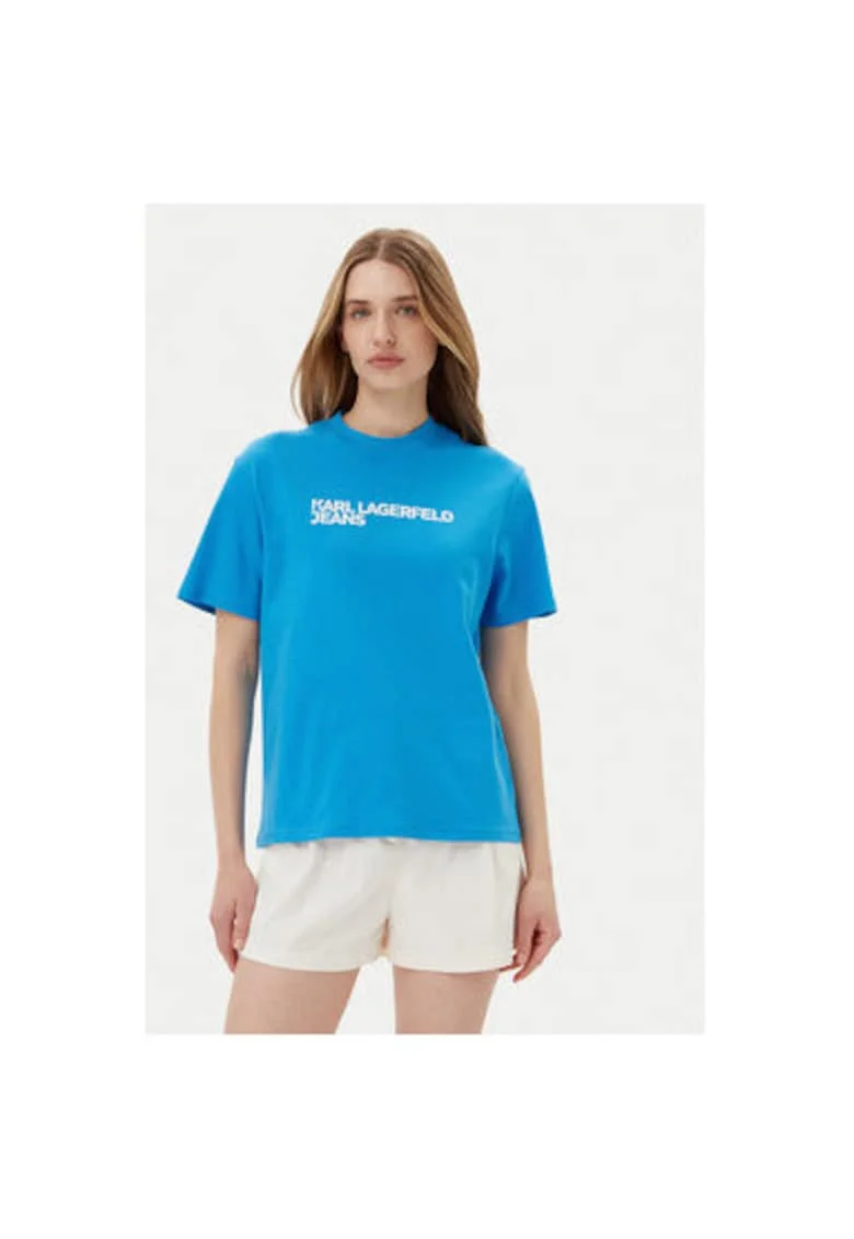 Tricou dama  A1W17005, Bumbac organic, Albastru, Albastru