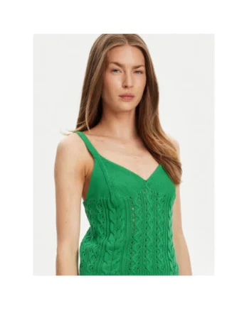 Top dama  101TDH01B, Bumbac, XS INTL, Verde