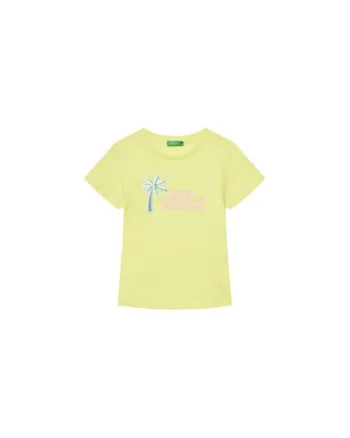 Tricou pentru fete  3I1XG10JB, Bumbac, Galben, Galben