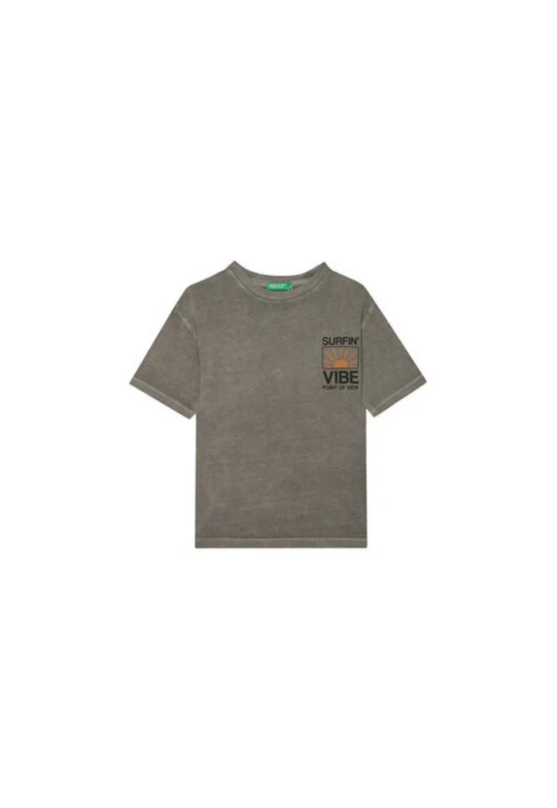 Tricou pentru baieti  3PCMC10N7, Bumbac, Gri, Gri