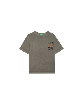 Tricou pentru baieti  3PCMC10N7, Bumbac, Gri, Gri