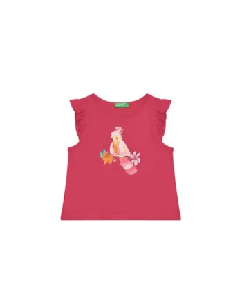 Tricou pentru fete  3I1XG10JK, Bumbac, Roz, Roz