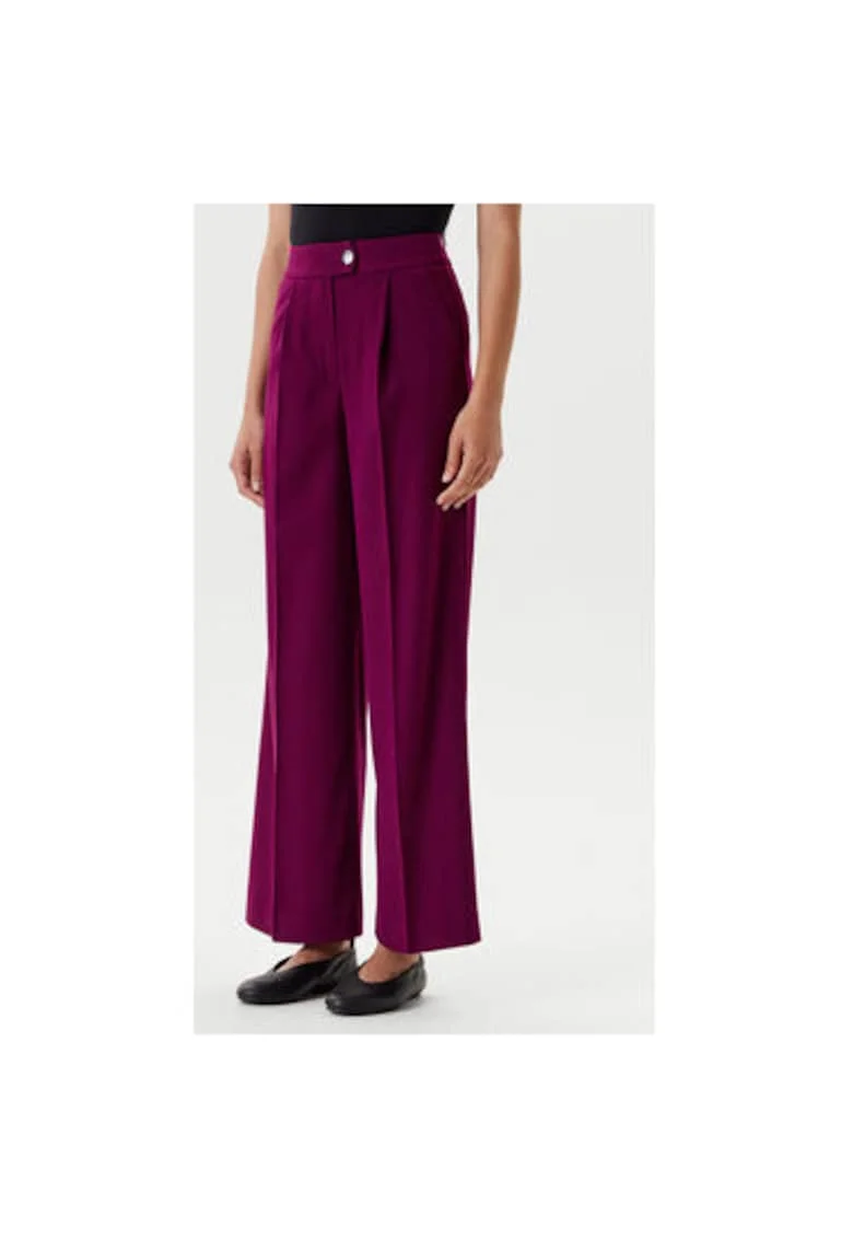 Pantaloni dama  47UPDF07R, Poliester/Viscoza, Mov, Mov