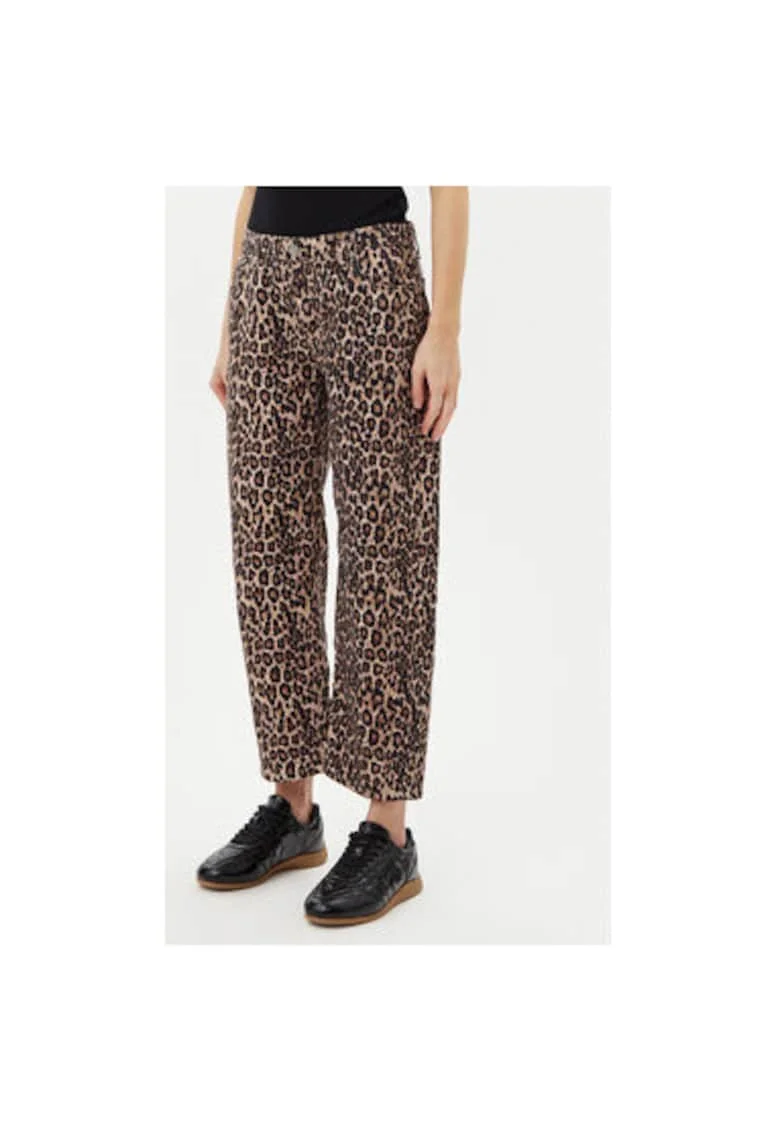 Pantaloni dama  P3HSDBNC97, Bumbac, Maro, Maro