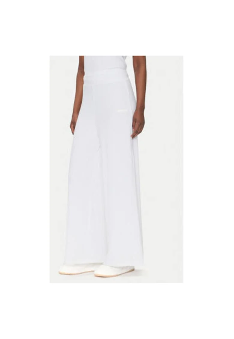Pantaloni dama  Emporio Armani, 7W000165 AF12654, Viscoza/Elastan, Alb, Alb