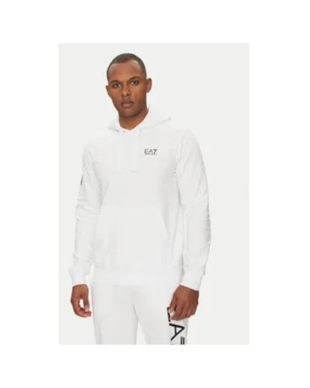 Hanorc barbati  Emporio Armani, 7M000569 AF13512, Bumbac, Alb, Alb