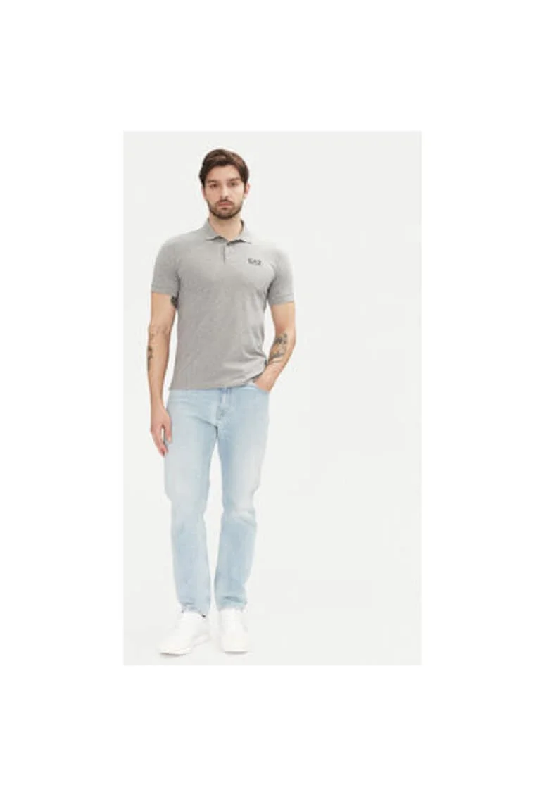 Tricou barbati  Emporio Armani, 8NPF14 PJVQZ, Sintetic, Gri, Gri