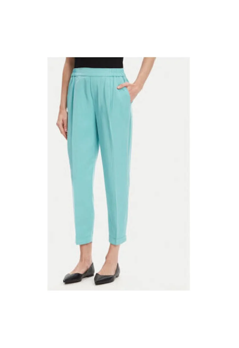 Pantaloni dama  4Y09DF079, Lyocell, Verde, Verde