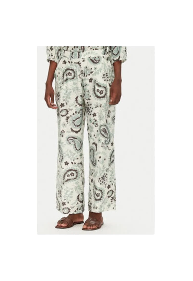 Pantaloni dama  20615422, Viscoza/Poliamida, Verde, Verde