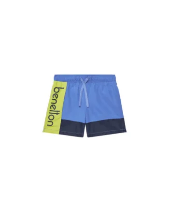 Pantaloni scurti de baie baieti  5JD00X00S, Poliester, Albastru, Albastru