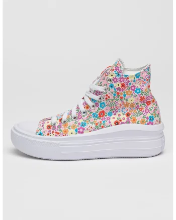 Pantofi sport cu platforma si model floral Move, Multicolor