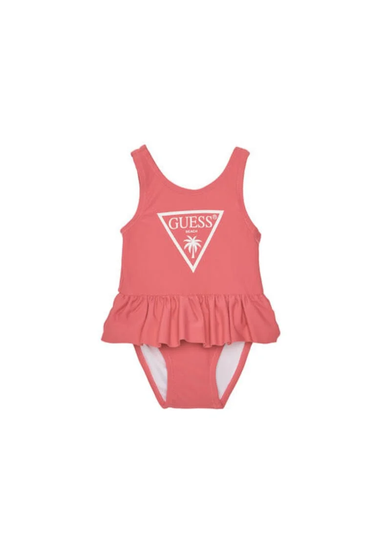 Costum de baie pentru fete cu imprimeu logo
