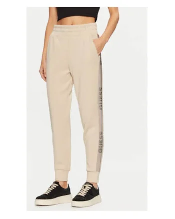 Pantaloni sport slim fit cu detaliu logo