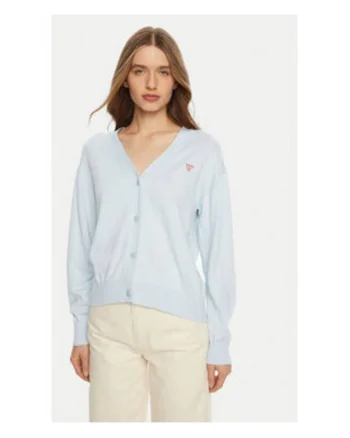 Cardigan cu nasturi si logo