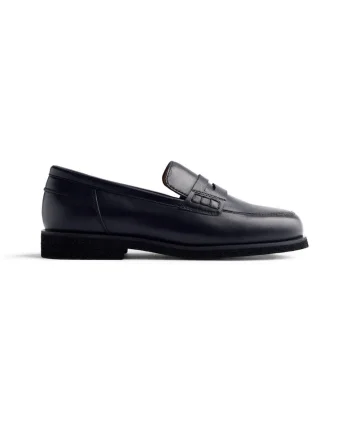 Pantofi loafer de piele Eveleth, Negru