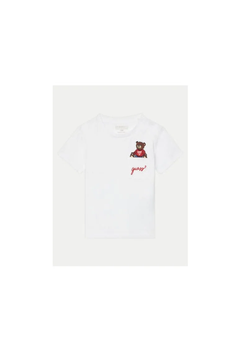 Tricou cu buzunar pe piept si imprimeu