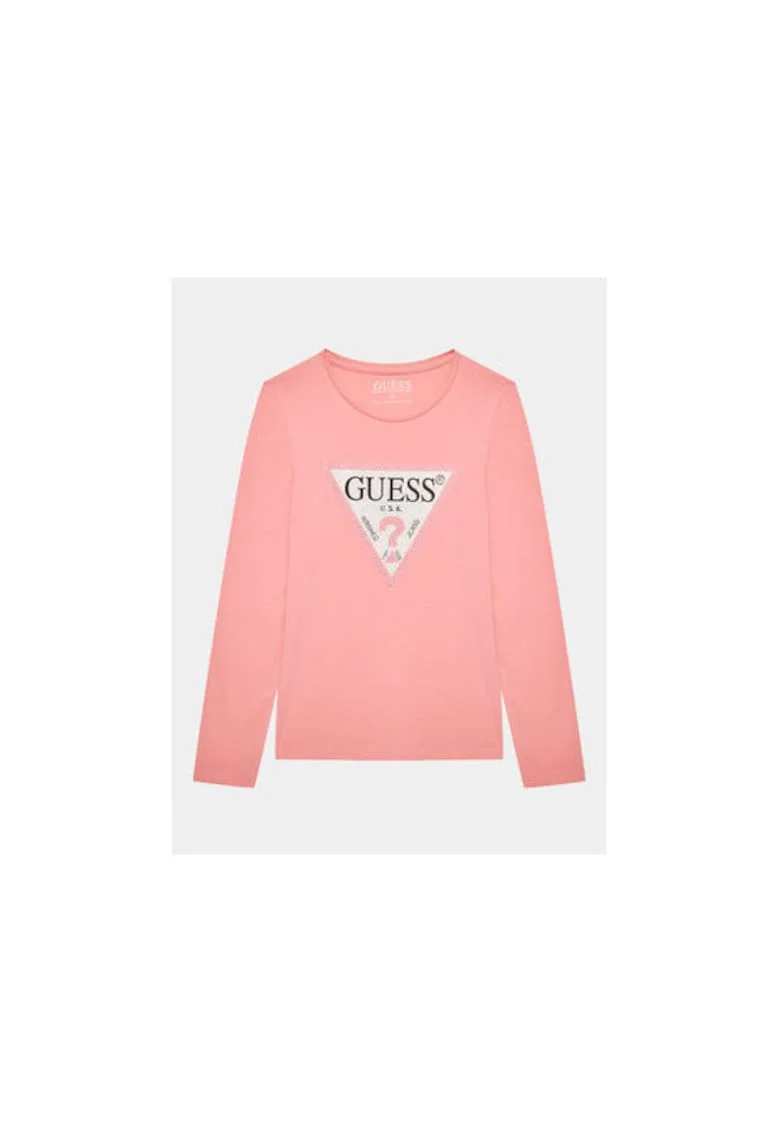 Bluza cu logo si decolteu rotund