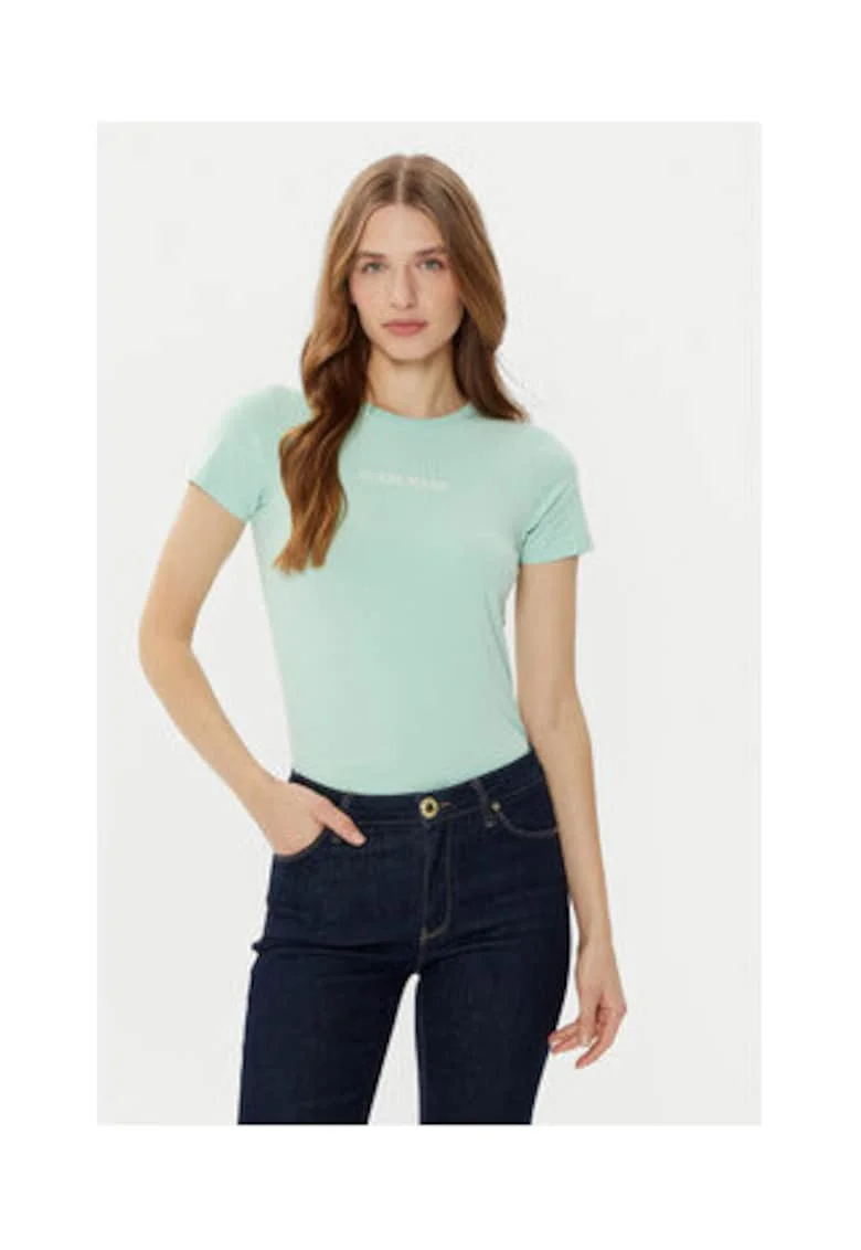 Tricou uni cu maneci scurte