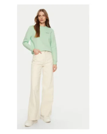 Hanorac regular fit, din bumbac, cu decolteu la baza gatului