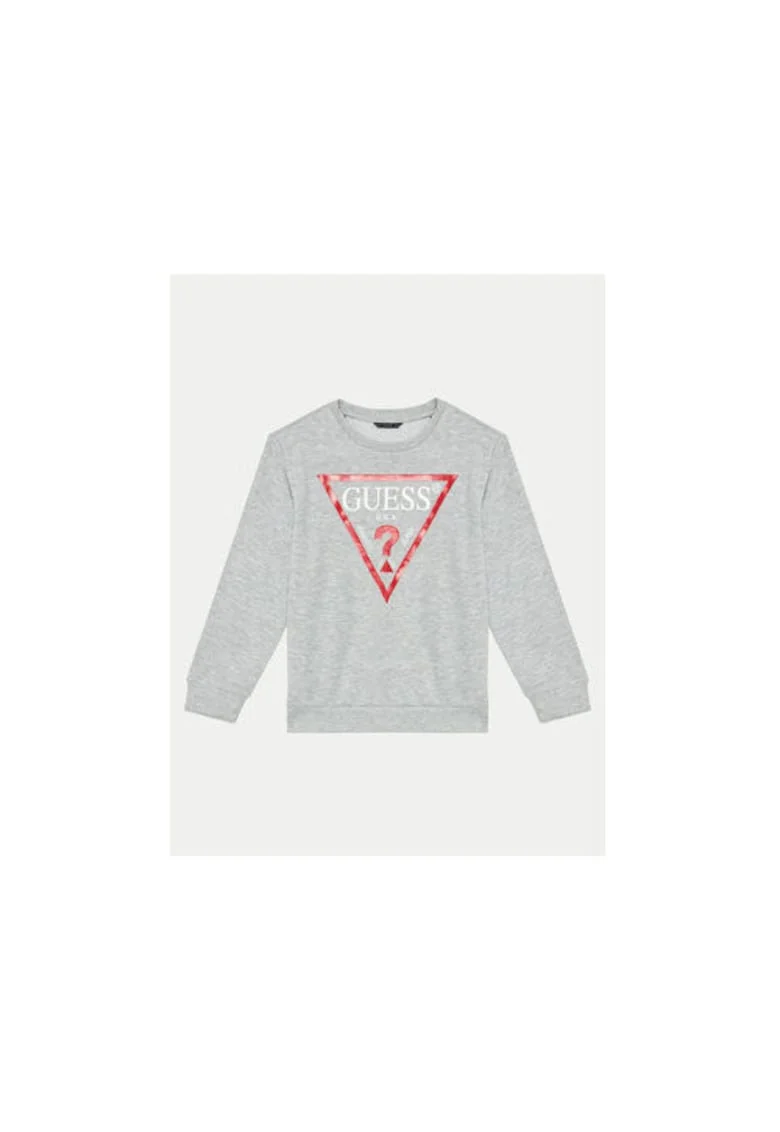 Bluzon din bumbac cu print logo