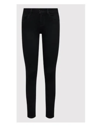 Blugi skinny uni cu talie medie