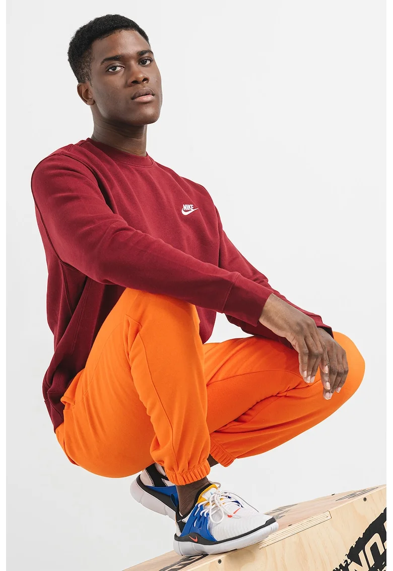 Bluza de trening cu decolteu la baza gatului Sportswear, Rosu