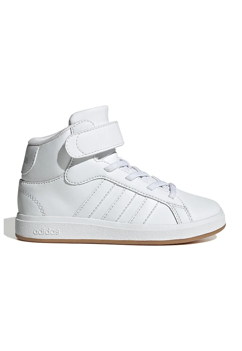 Pantofi sport mid-high din piele ecologica Grand Court, Alb