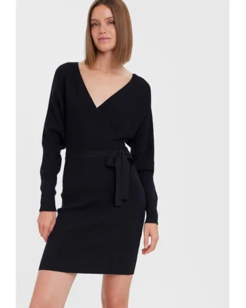 Rochie dama,  Negru, Viscoza,