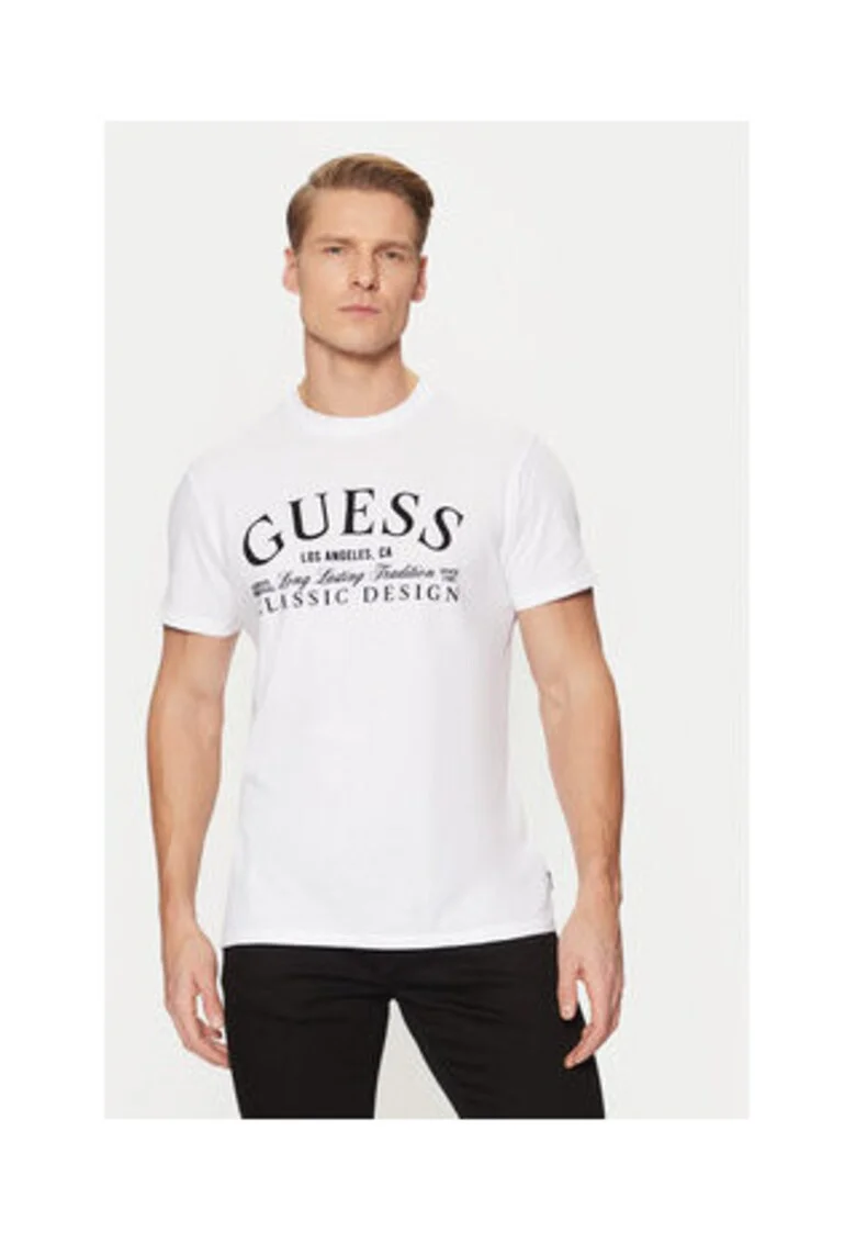 Tricou din bumbac cu imprimeu text pe piept