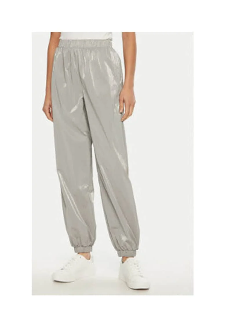 Pantaloni de trening din poliamida cu aspect lucios
