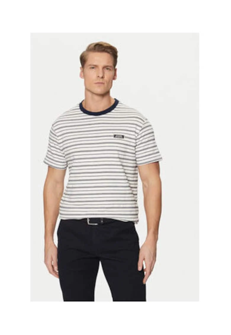 Tricou de bumbac cu model in dungi