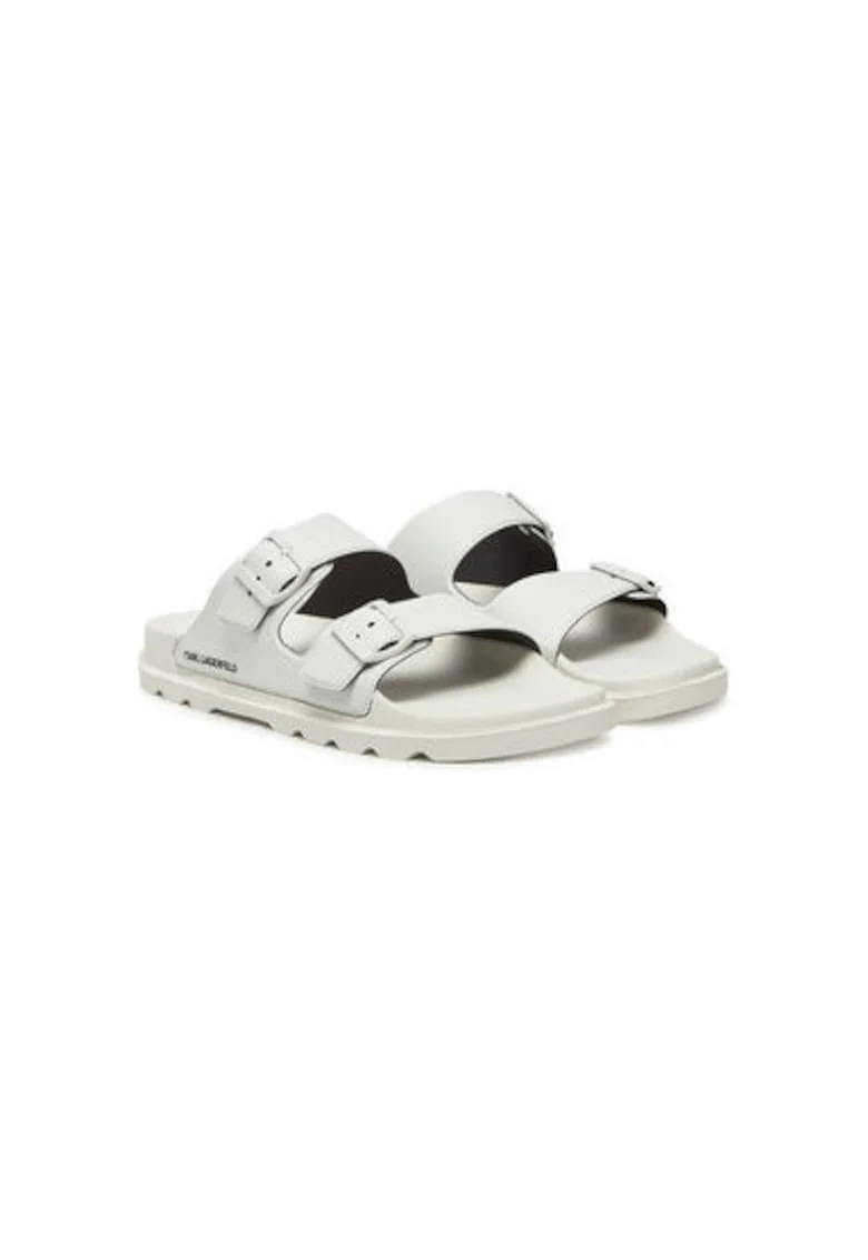 Slapi barbati  KL70975, Piele ecologica, Alb