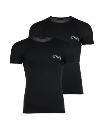 Set de tricouri slim fit - 2 piese, Negru