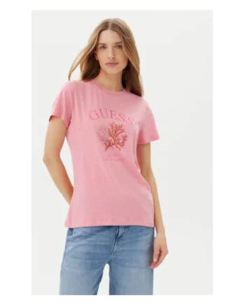 Tricou dama, 100% bumbac, roz
