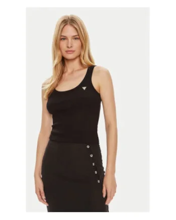 Top slim fit cu logo