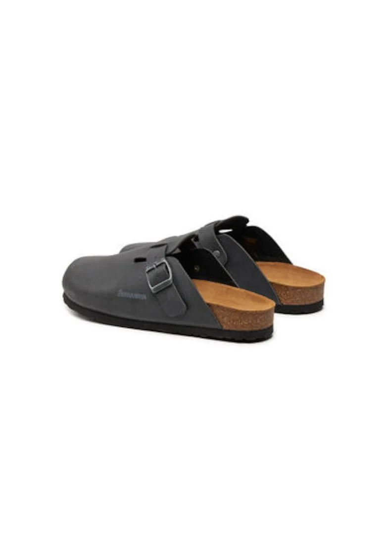 Slapi barbati Dr Brinkmann, 600212, Piele naturala, Gri